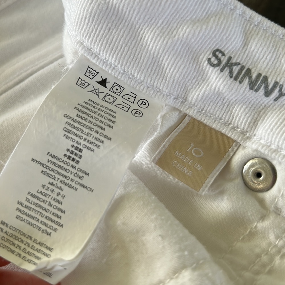 MICHAEL KORS- White Skinny Jeans - Size 10 - Picture 6 of 6